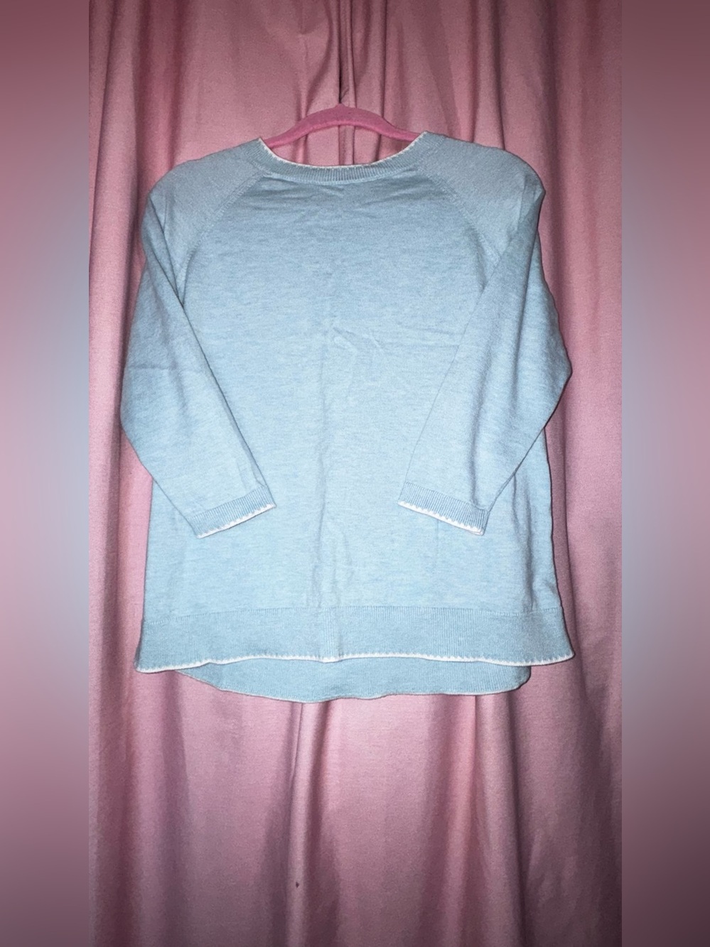 Talbots Light Blue Women's Crewneck Knit Sweater